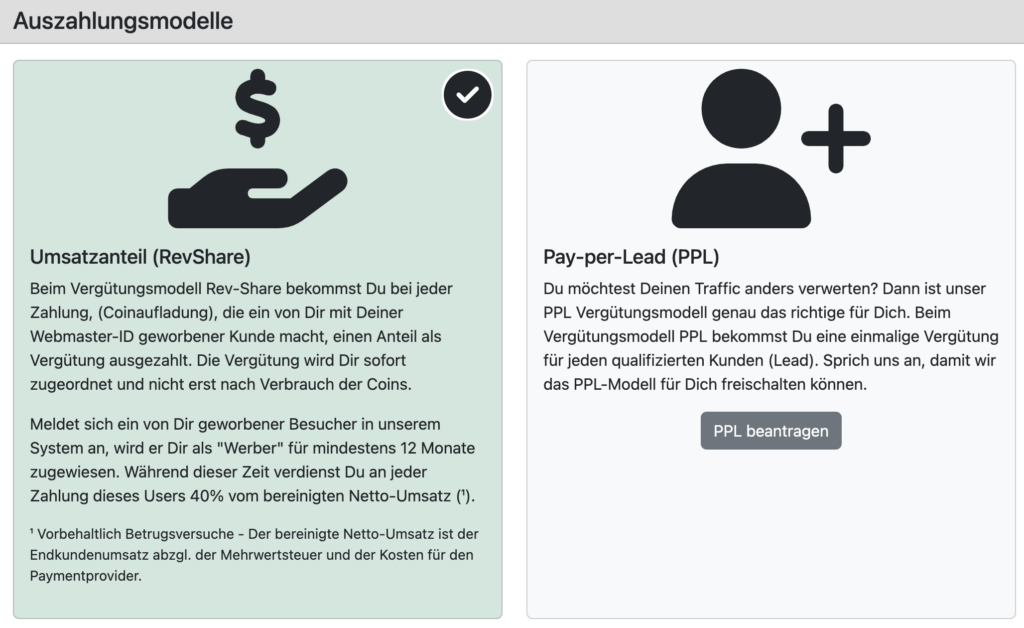 777partner Auszahlungsmodelle