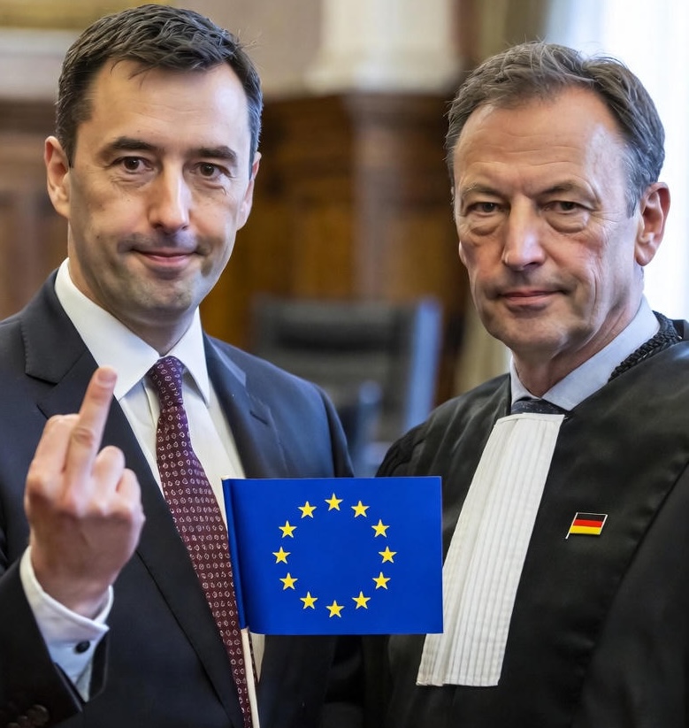 EI Richter zeigt deutschem Richter den Mittelfinger