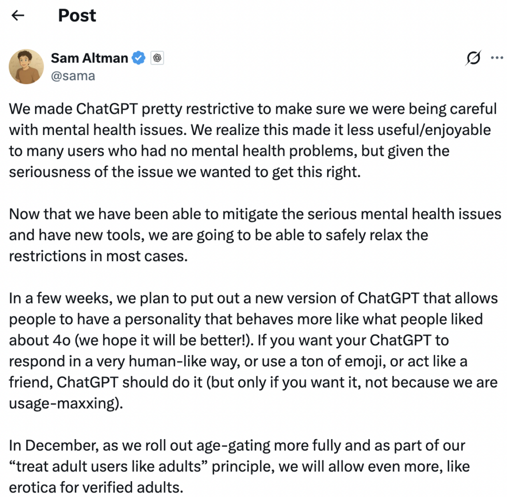 Sam Altman CEO OpenAI X