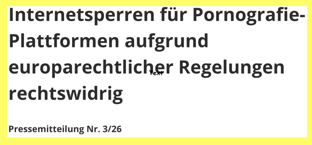 Gericht Pressemitteilung Zensur