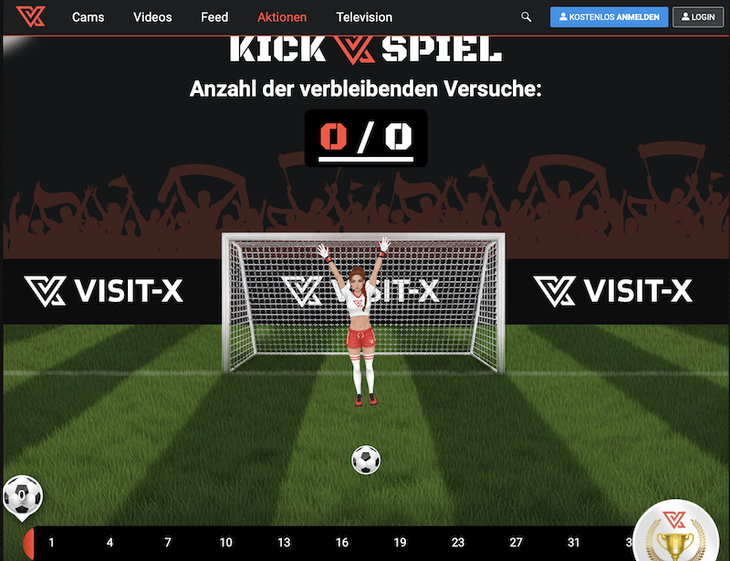 Kickspiel Visit-X