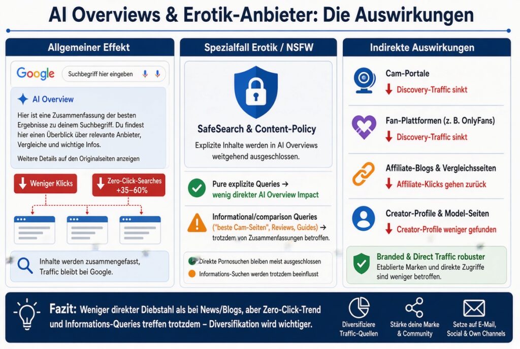 AI overviews und Erotikseiten