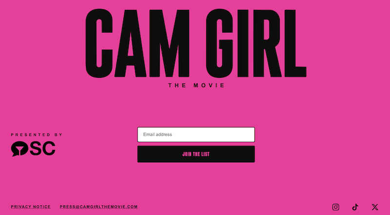 Cam GIrl Film Sally Dinosaur Hope Heaven